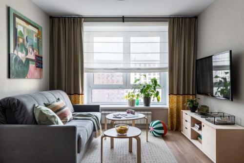 Без перепланировки: сочный интерьер типовой квартиры 88 м. 04