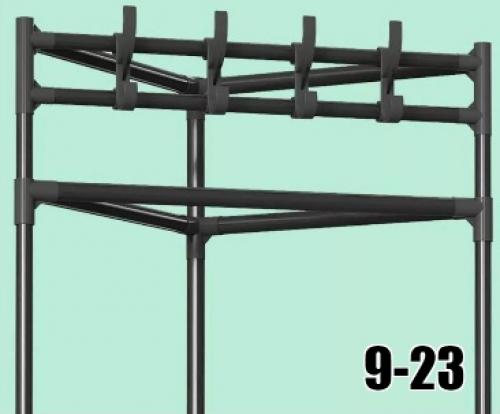 Вешалка для одежды угловая 185 см. 02