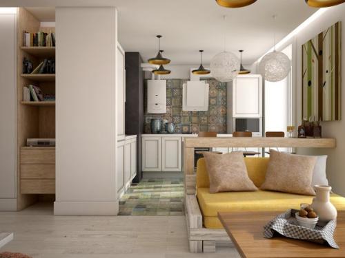 Интерьер квартиры площадью 48 кв. 02