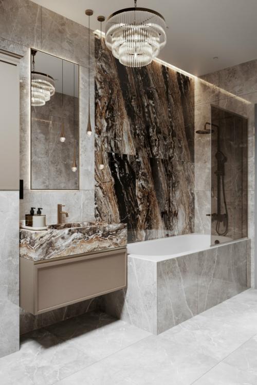 Ванная комната загородный дом пос. 01