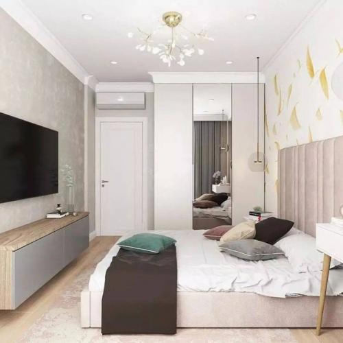 Светлый и мягкий проект двухкомнатной квартиры. 03