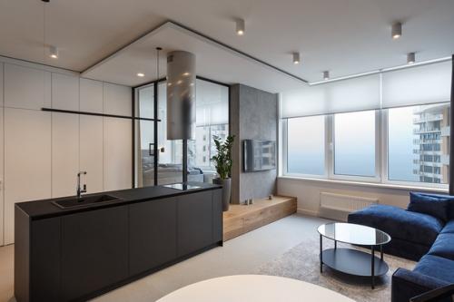 Интерьер квартиры площадью 47 кв м в стиле минимализм. 04