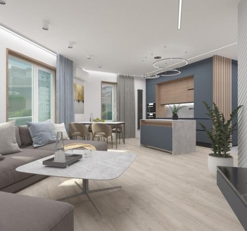 Всем привет.   Хочу познакомить вас с проектом кухни - гостиной в квартире, реализация которого совсем скоро завершится. 03