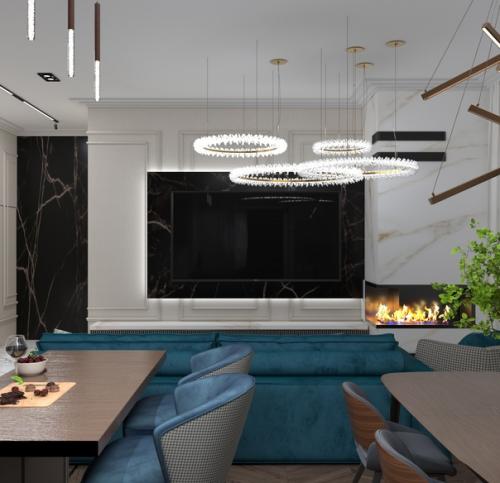 Интерьеры с цветом - редкость. 02