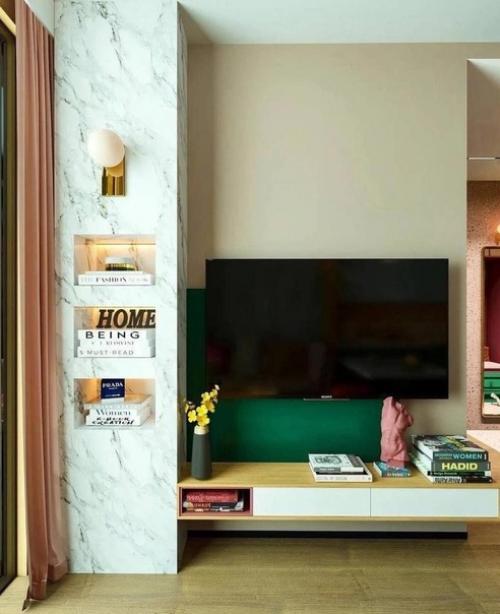 Красивый интерьер. В необычном сочетании цветов. 05