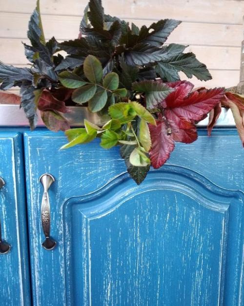 Здравствуйте хочу показать ещё одну перекрашенную мной кухню. 02