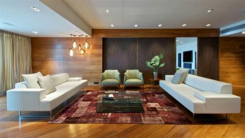 Оформление пентхауса в Мумбаи от дизайнера Rajiv Saini. 01