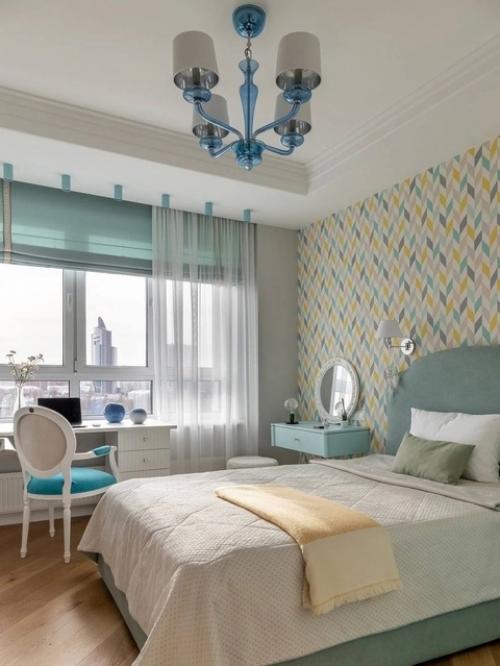 Красивая квартира с компактной кухней и тремя спальнями. 01