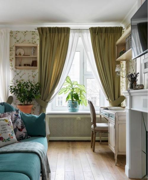 Дизайн кухни - гостиной в стиле Прованс. 07