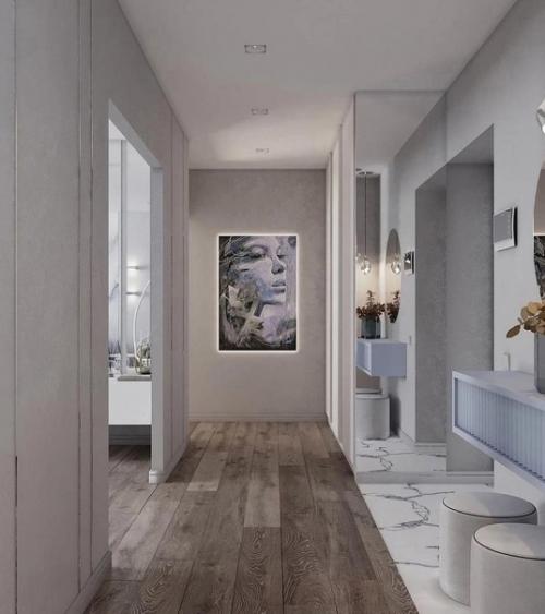 Дизайн проект квартиры в одном стеле. 02