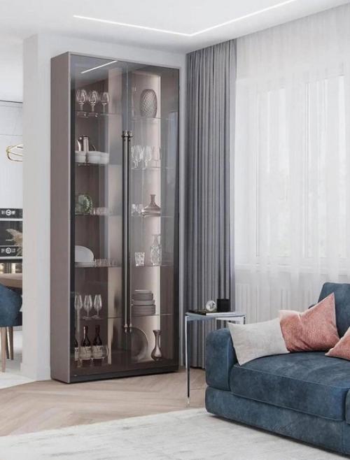 Красивое оформление. Интерьера кухни - гостиной. 06