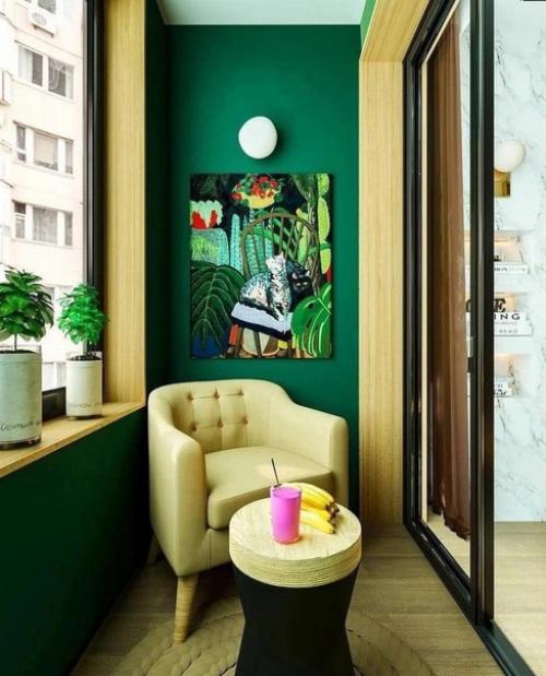 Красивый интерьер. В необычном сочетании цветов. 03