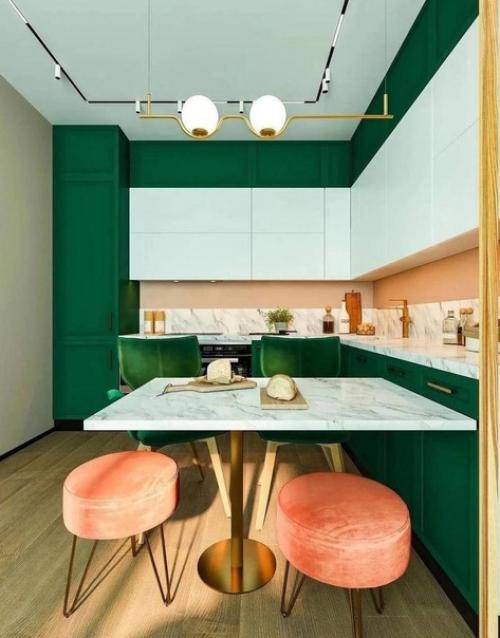 Красивый интерьер. В необычном сочетании цветов. 04