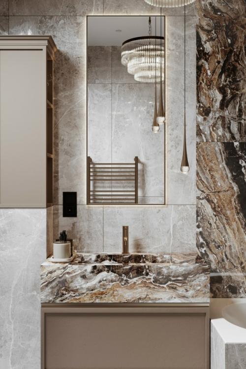 Ванная комната загородный дом пос. 02