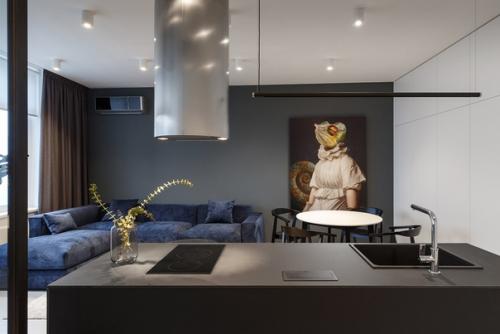 Интерьер квартиры площадью 47 кв м в стиле минимализм. 07