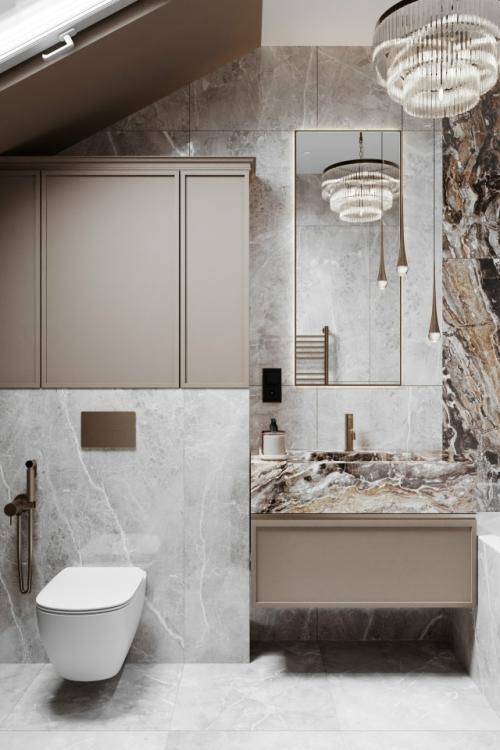 Ванная комната загородный дом пос. 08