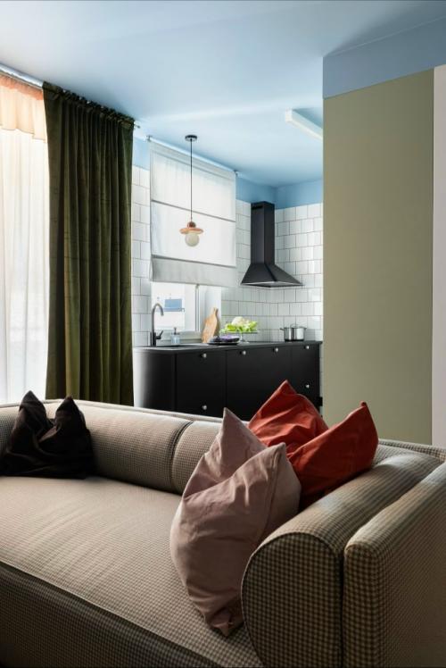 Оригинальный интерьер 1-комнатной квартиры 47 м 2 в Польше. 03