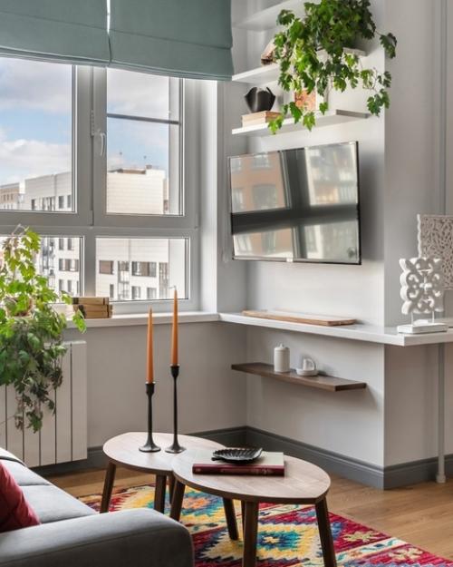 Теплый и уютный интерьер квартиры. 02