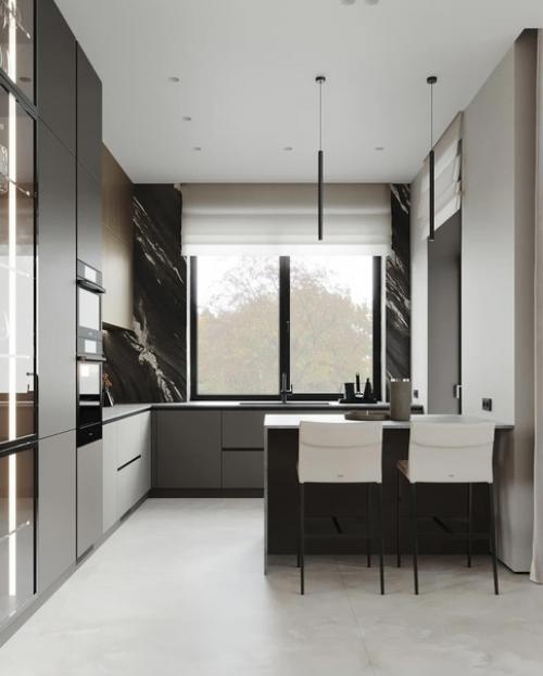 Кухня - гостиная из проекта дома. 05