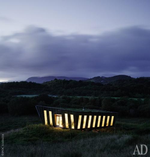 Слияние с природой: дом - невидимка в Ирландии. 04