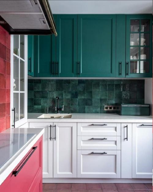 Необычное оформление кухни. 01