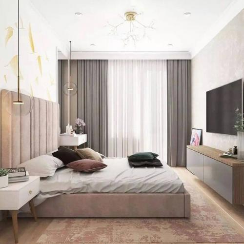 Светлый и мягкий проект двухкомнатной квартиры. 02