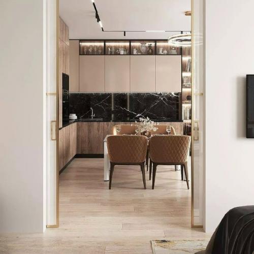 Идеальный рецепт современного интерьера: свет, геометрия и акценты. 05