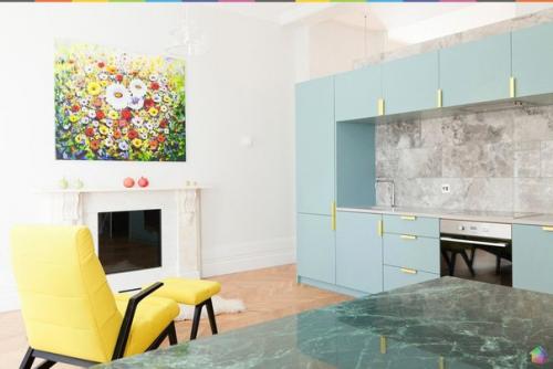 Яркий и жизнерадостный интерьер квартиры в Лондоне ч. 1. 01