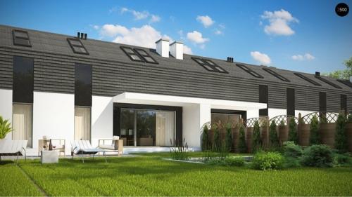 Типовой проект.  Жилая / общая площадь 131, 8 / 181, 9 м 2. 03