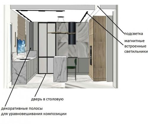 Эксперимент.  В этом проекте я решила испытать себя - смогу ли я сделать полноценный интерьер при минимальных исходных данных? 05