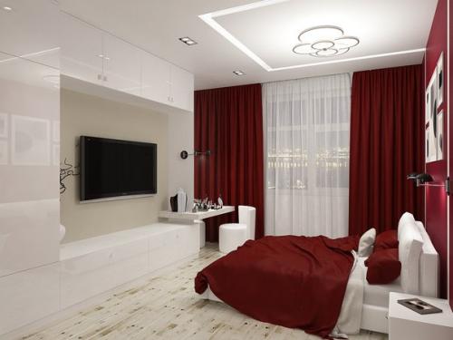 Вариант спальни от нашей студии. 01