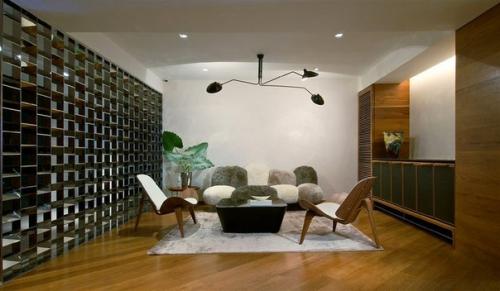 Оформление пентхауса в Мумбаи от дизайнера Rajiv Saini.

