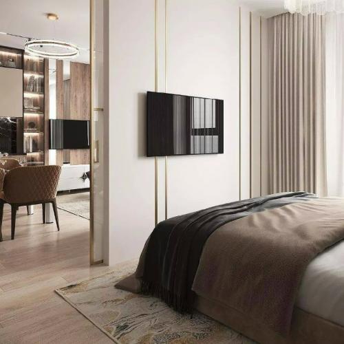 Идеальный рецепт современного интерьера: свет, геометрия и акценты. 06