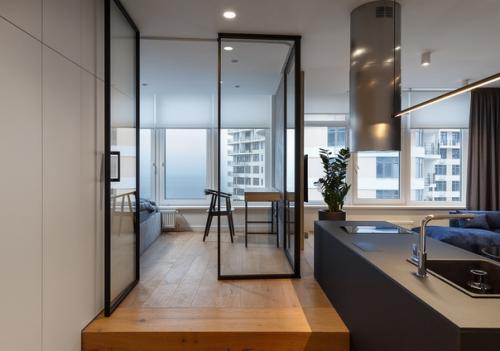 Интерьер квартиры площадью 47 кв м в стиле минимализм. 06