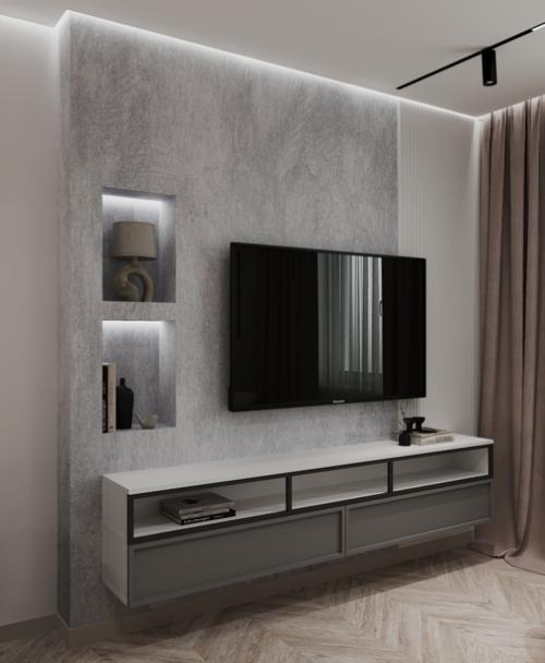 Меня часто спрашивают делаю ли я проекты не всей квартиры отвечаю - да конечно - как пример визуализации двух помещений квартиры. 01