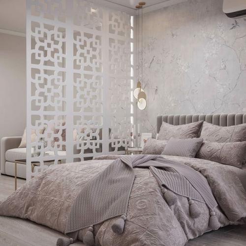 Монохромный интерьер однокомнатной квартиры. 03