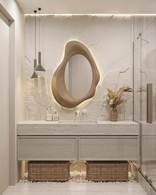 Три стильных и функциональных варианта ванных комнат эстетика, комфорт и продуманность в каждой детали. 01