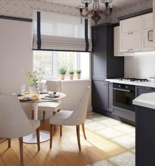 Мы предлагаем посмотреть на интерьер квартиры, в котором используются лишь 2 доминирующих и контрастных цвета. 04