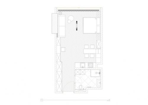 Дизайн квартиры - студии 50 кв. 09