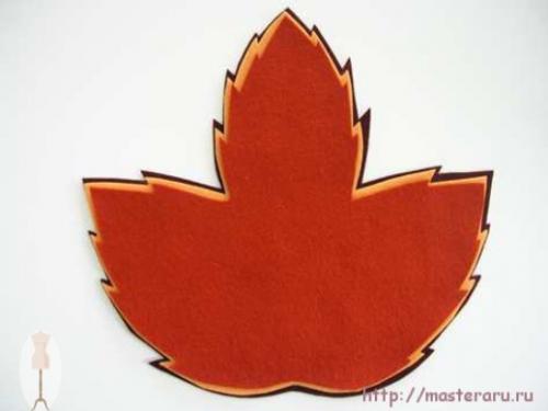 Мы сделаем прихватки - листики. 02