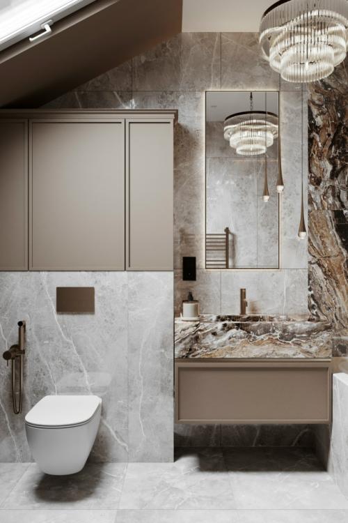 Ванная комната загородный дом пос. 05