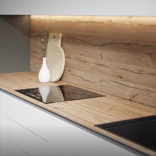 Новинка!   Номер 205 Дуб Кера - декор с контрастным, ярко - выраженным природным рисунком, теплого древесного оттенка. 03