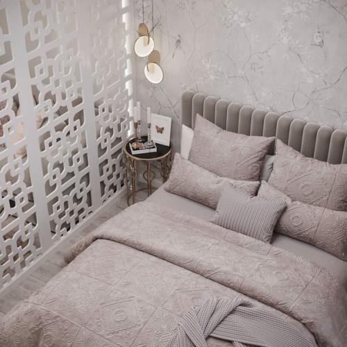 Монохромный интерьер однокомнатной квартиры. 02