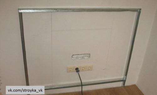 Камин из гипсокартона. 02