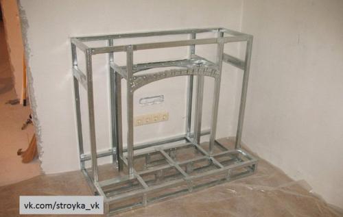 Камин из гипсокартона. 04