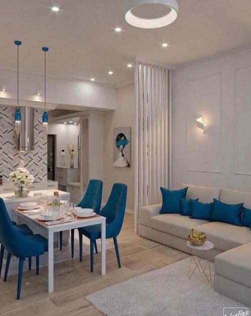 Стильный интерьер. В светлых оттенках. 04