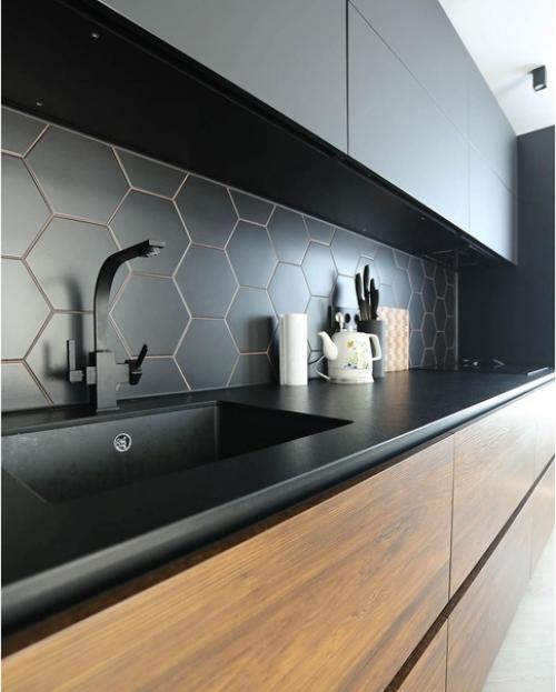 И опять тёмная кухня с фасадами Eterno. 03