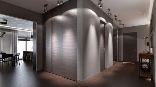 Оригинальный интерьер квартиры для холостяка в минималистичном стиле с акцентом на функциональность. 07