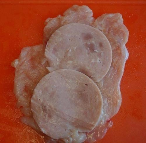 Рулетики Кордон Блю в сливочном соусе. 01