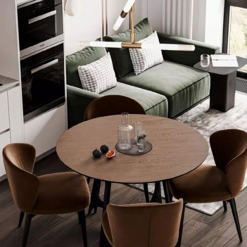 Эффектная кухня - гостиная, площадью - 16 кв. 02